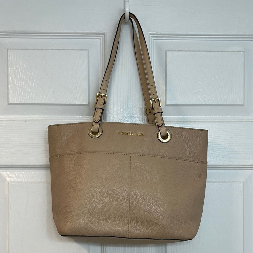 Michael Kors Beige Leather Tote